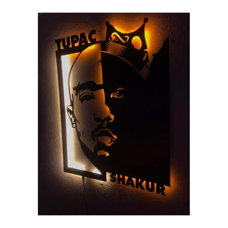 Tupac Shakur Işıklı Tablo