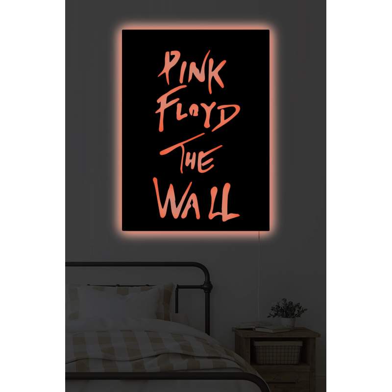 Ledli Lazer Kesim Pink Floyd Duvar Dekoru