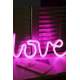 Neon Love Pembe Led Işık