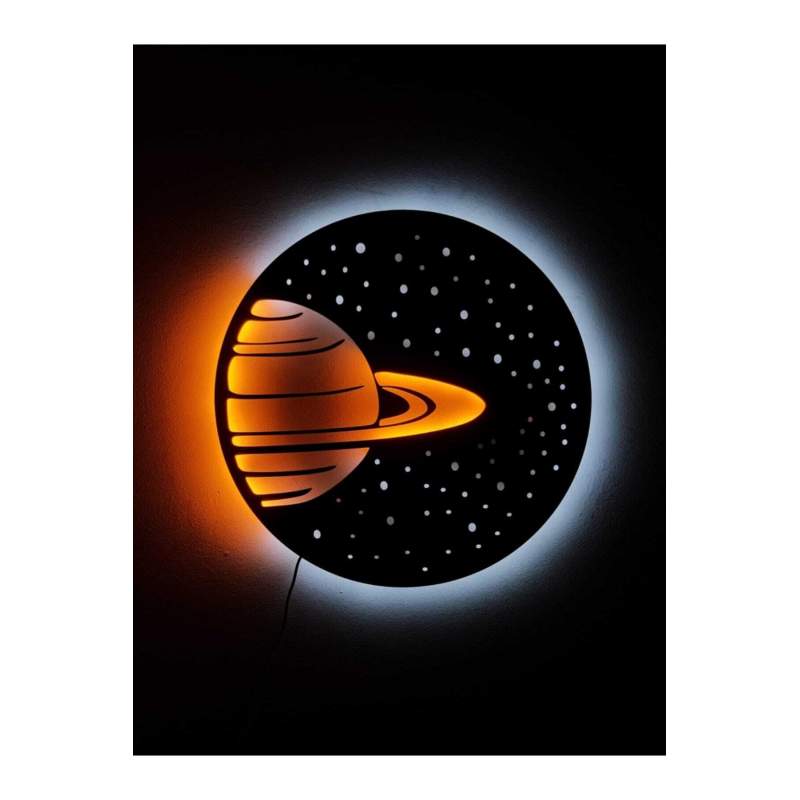 Satürn Mdf Led Işıklı Tablo