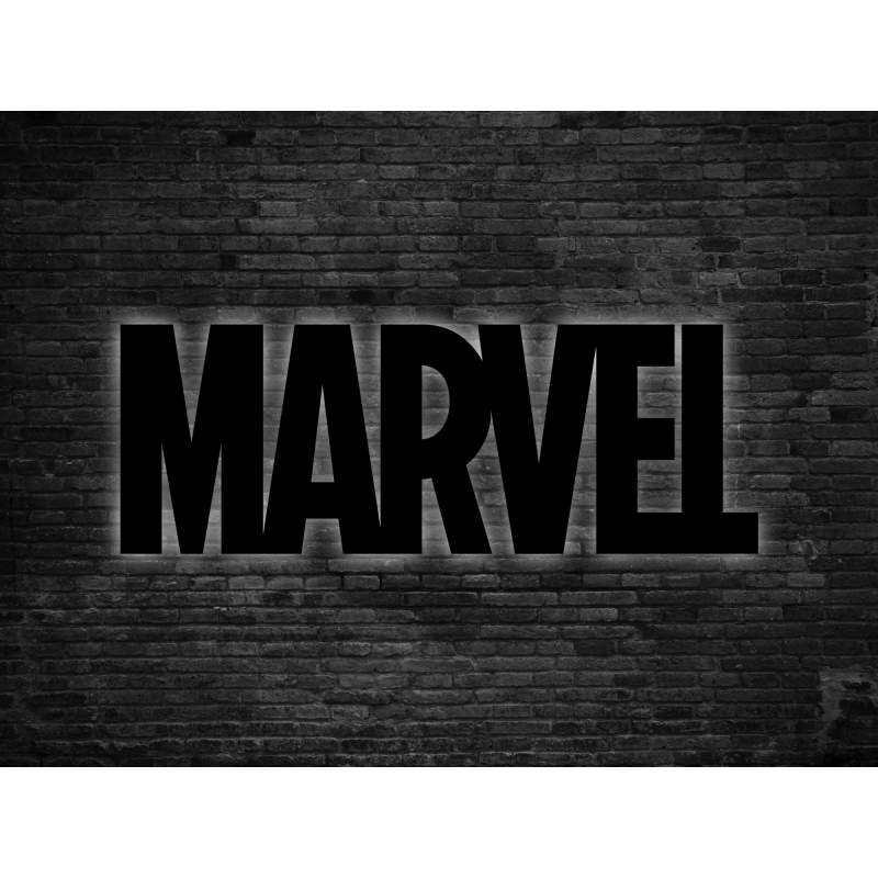 MARVEL LEDLİ AHŞAP TABLO