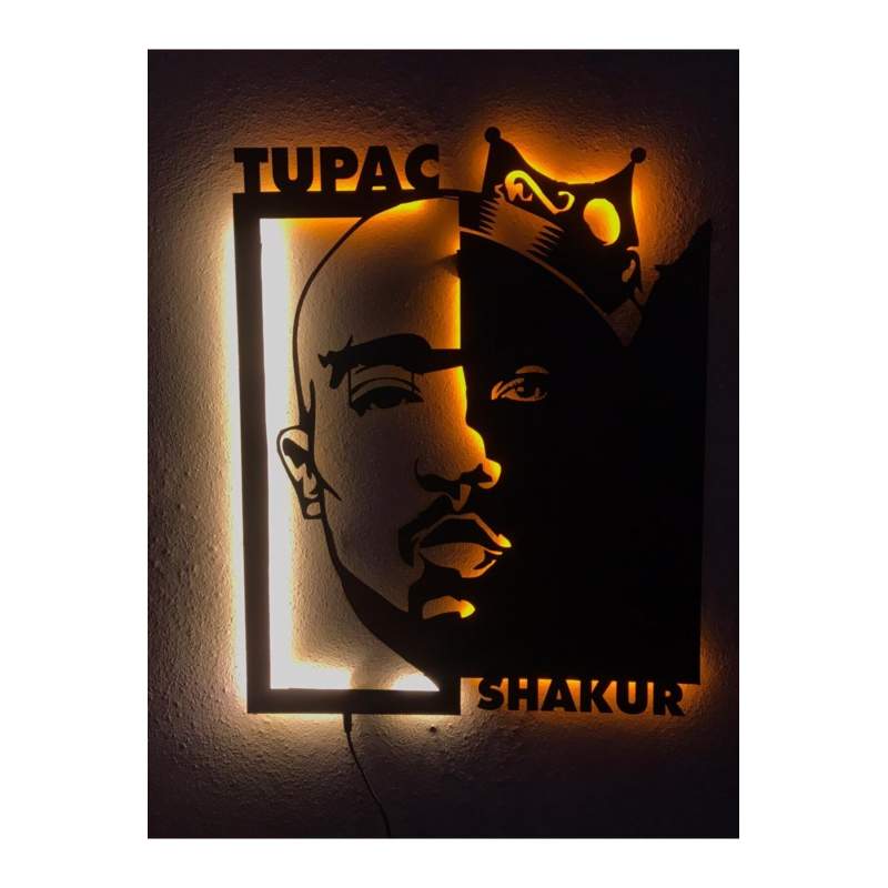 Tupac Shakur Işıklı Tablo