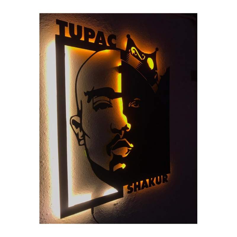 Tupac Shakur Işıklı Tablo