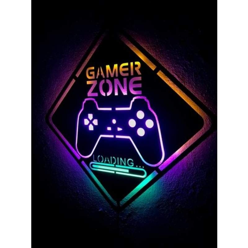 Gamer Zone LED Işıklı Tablo