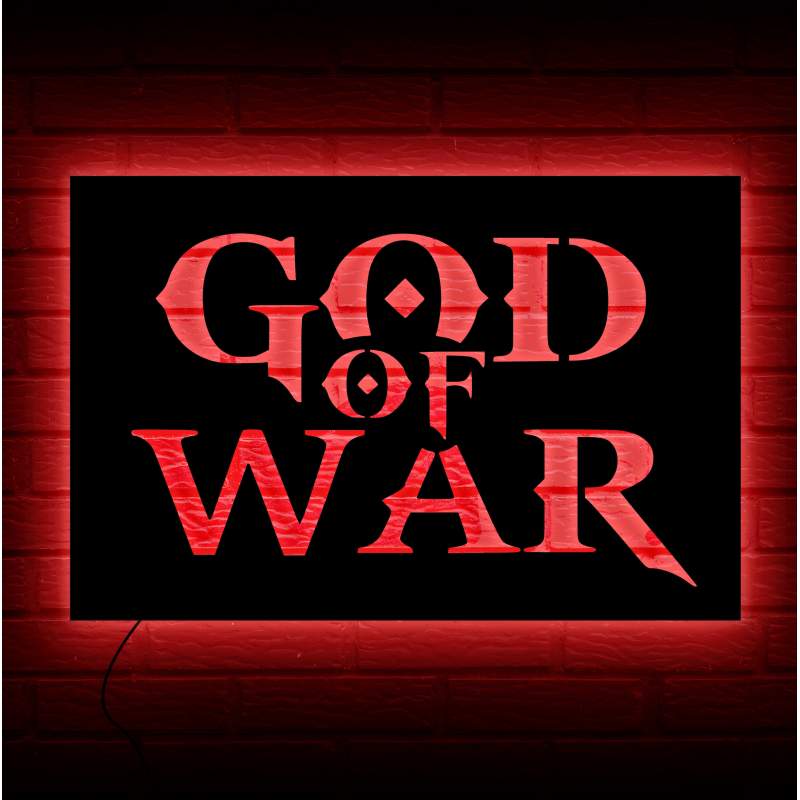 GOD OF WAR AHŞAP TABLO