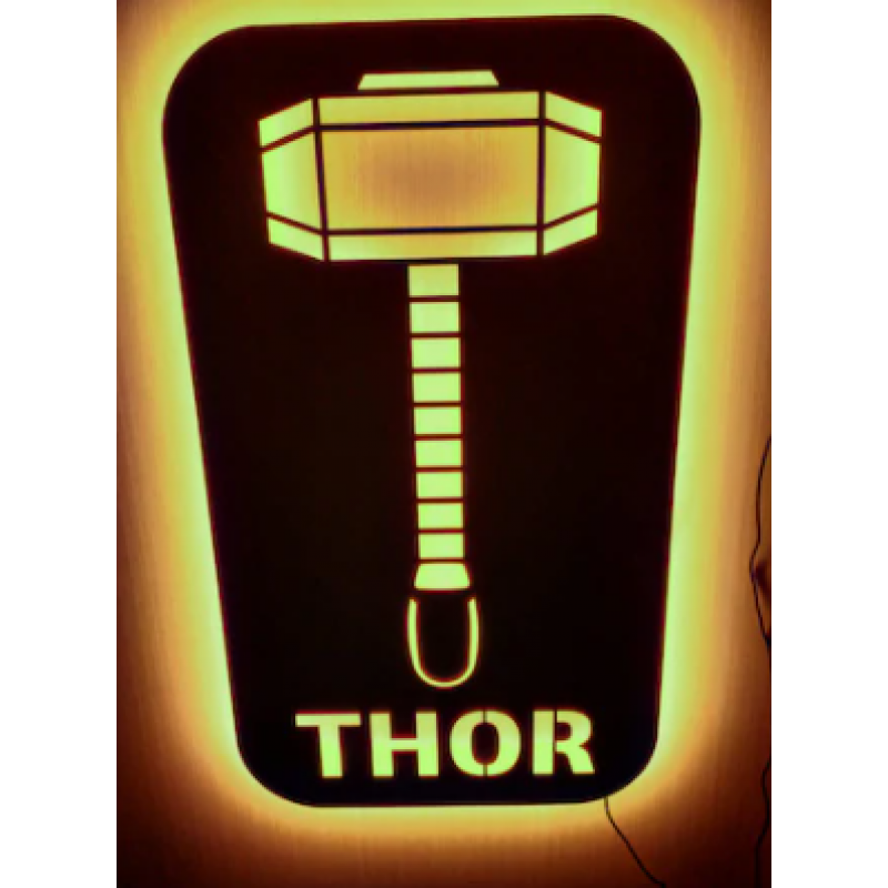 THOR Ledli Ahşap Tablo