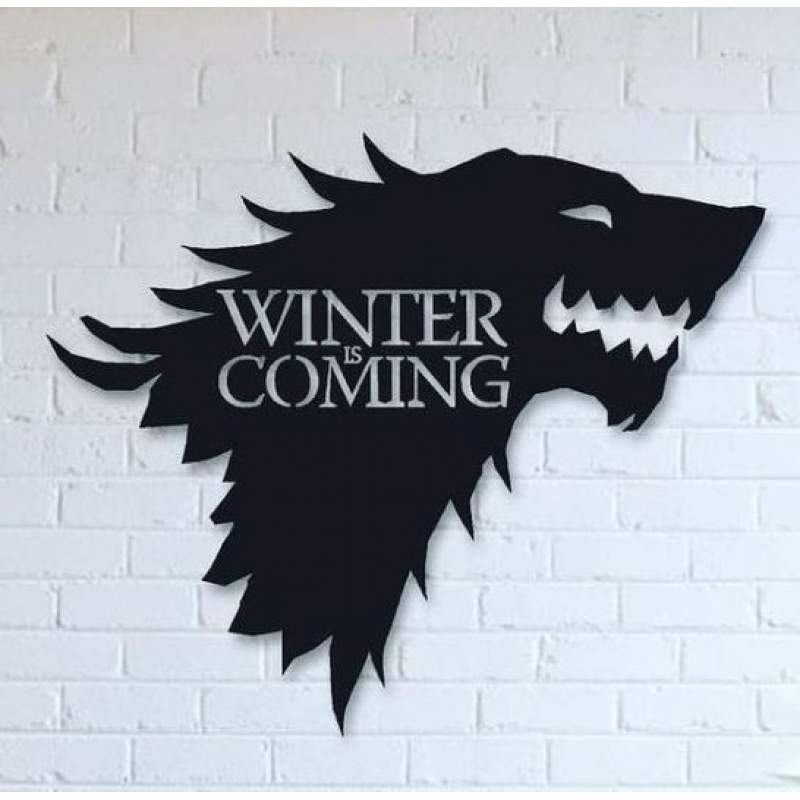 Winter Is Coming Ahşap Tablo