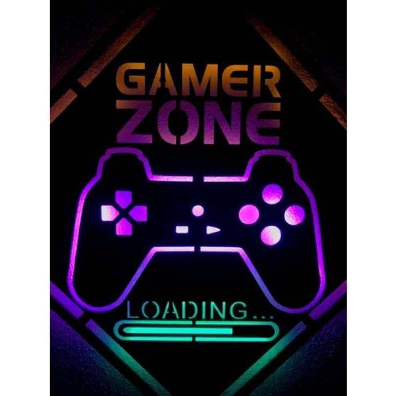 Gamer Zone LED Işıklı Tablo