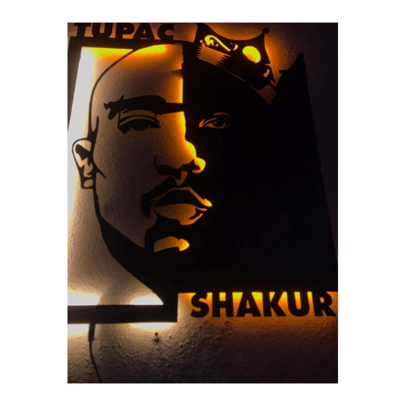 Tupac Shakur Işıklı Tablo