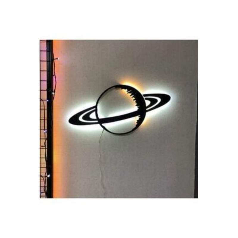 Bume Desing Ledli Saturn Tablo