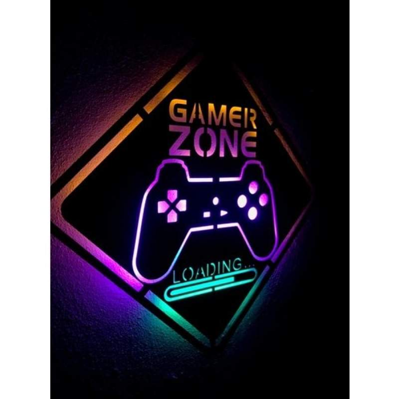 Gamer Zone LED Işıklı Tablo