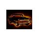 Rgb Kumandalı Araba Belair 56' Chevrolet Led Işıklı Ahşap Mdf Dekoratif Tablo