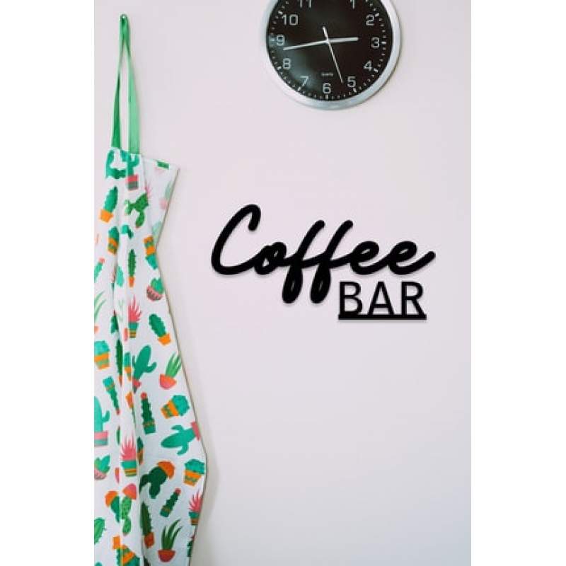 Coffee Bar Dekoratif Ahşap Tablo Ahşap Lazer Kesim