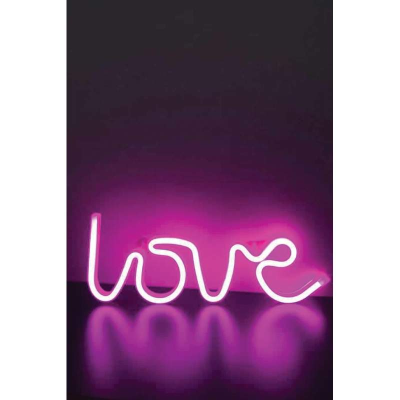 Neon Love Pembe Led Işık