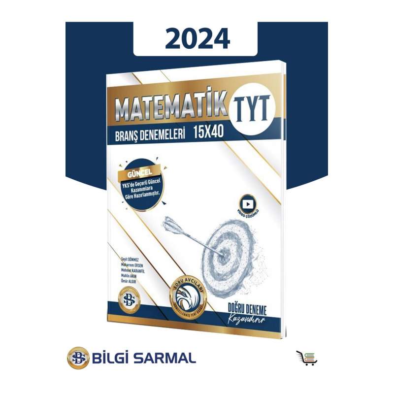 Bilgi Sarmal 2024 TYT Matematik 15 x 40 Branş Denemeleri