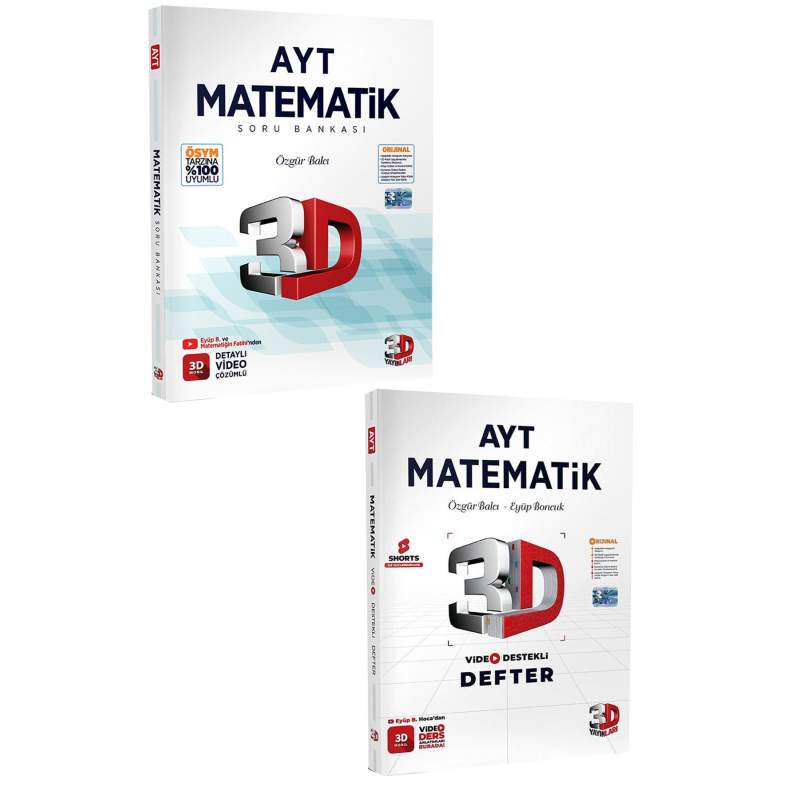 AYT Matematik Soru Bankası - AYT Matematik Video Destekli Defter