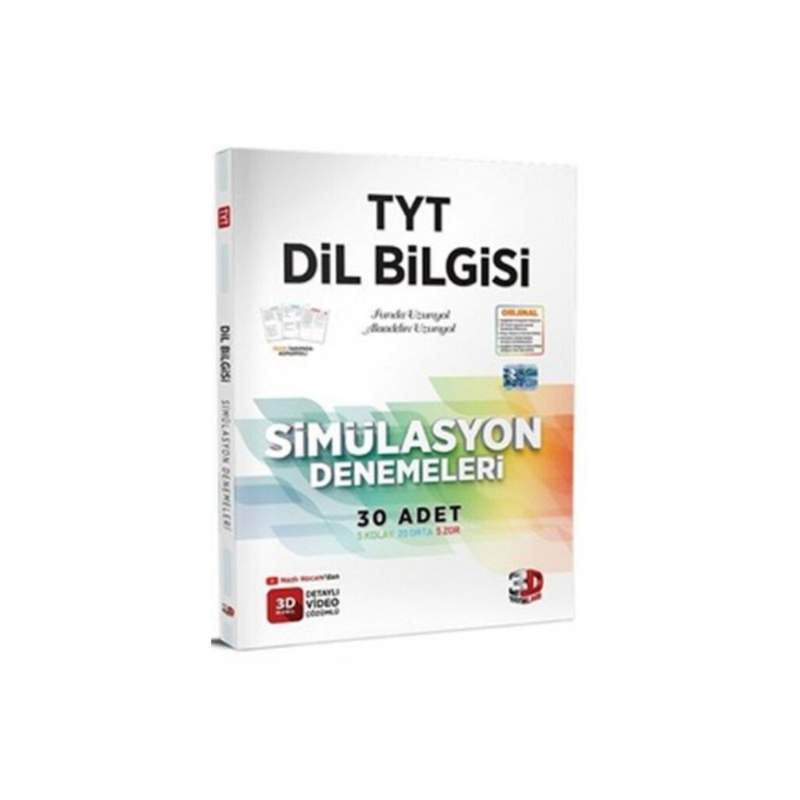 3D TYT Dil Bilgisi Simülasyon 30 Deneme 3D Yayınları