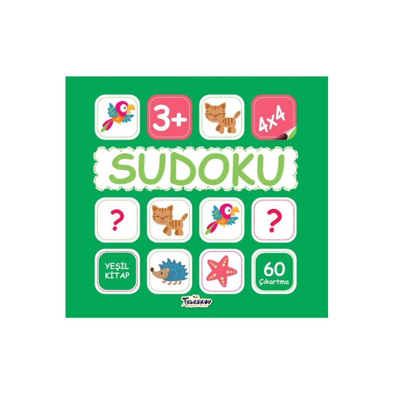 Sudoku 4x4 - Yeşil Kitap