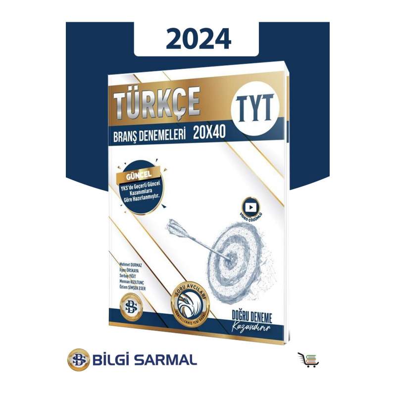 Bilgi Sarmal 2024 TYT Türkçe 20 x 40 Branş Denemeleri